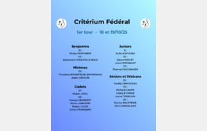 Critérium Fédéral 1er tour