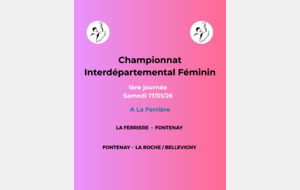 Championnat interdépartemental Féminin 1ère journée