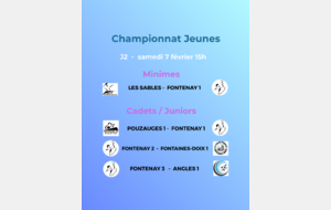 Championnat jeunes 2ème journée