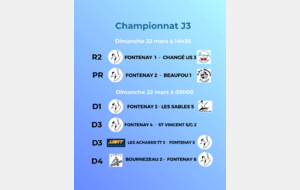 3ème journée de championnat