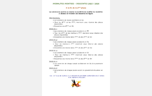 Modalités montées - descentes phase 2