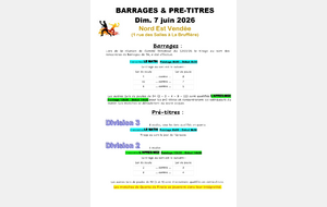 Barrages et pré-titres