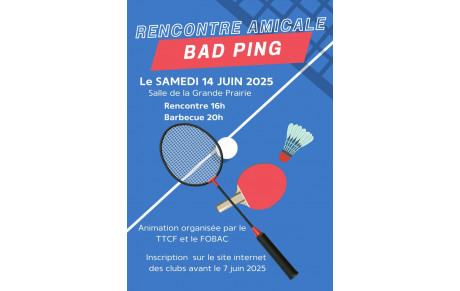 Rencontre amicale BAD PING