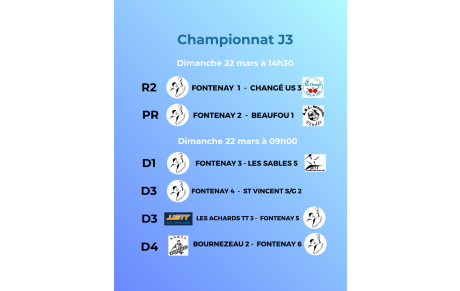 3ème journée de championnat